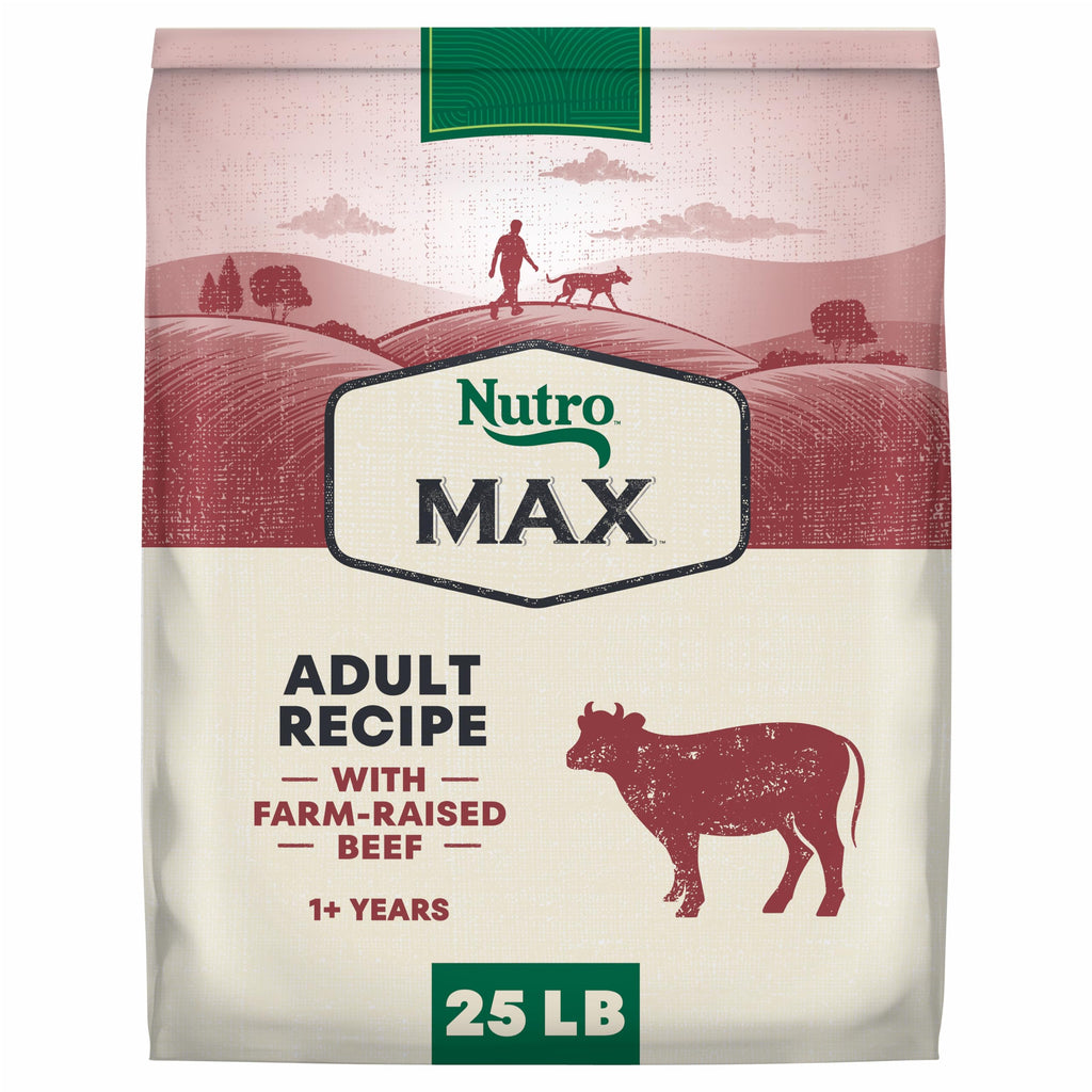 Natural Dry Dog Food Farm-Raised Beef 25 lb E8531
