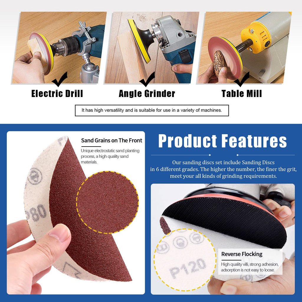 23Pcs Sanding Belts and Sanding Discs Set D23227