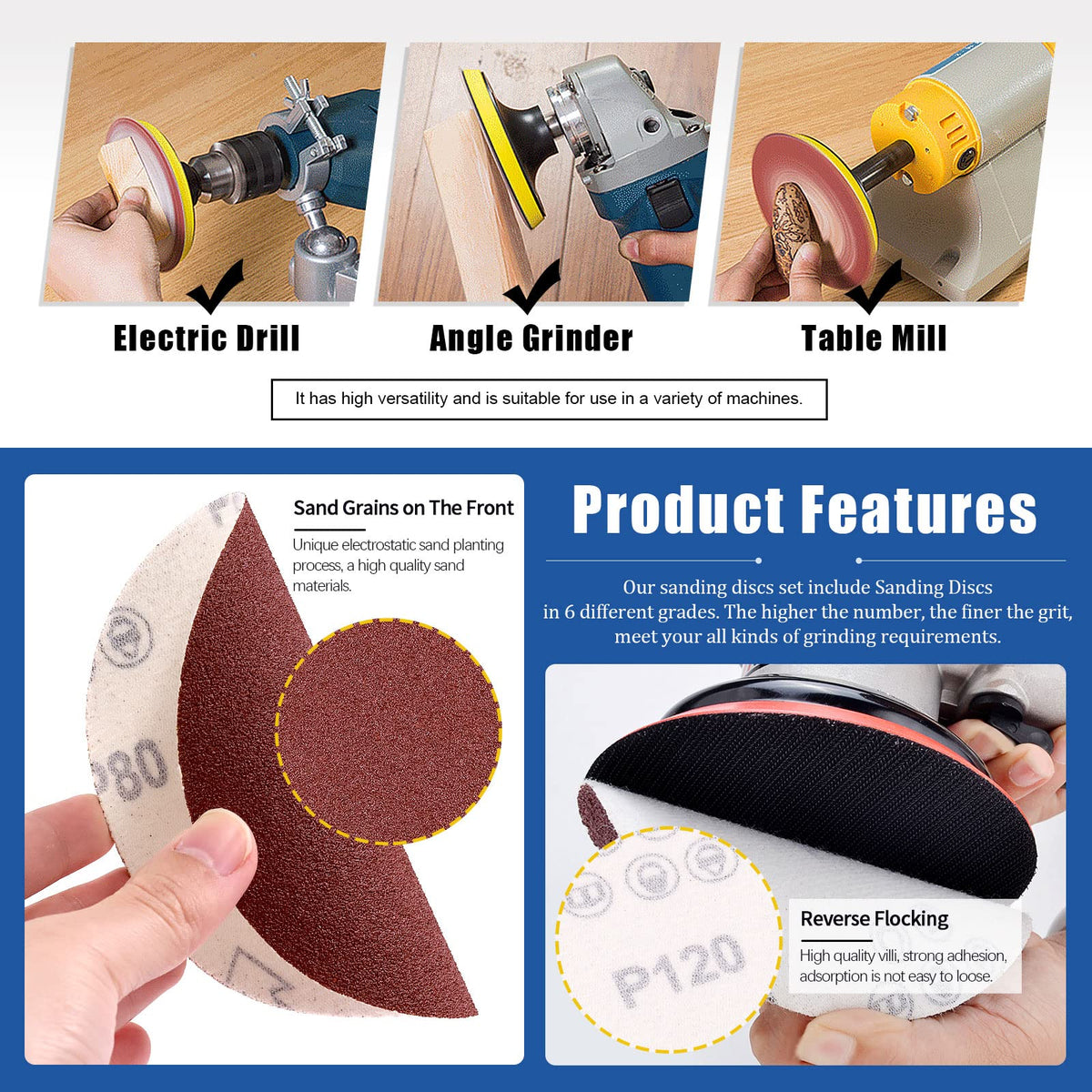 23Pcs Sanding Belts and Sanding Discs Set D23227