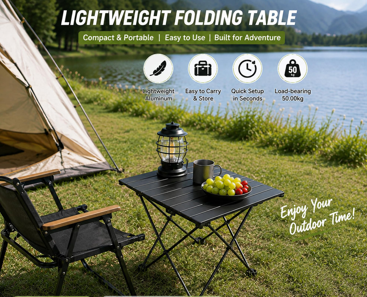 Folding Ultralight Aluminum Camping Table D519447