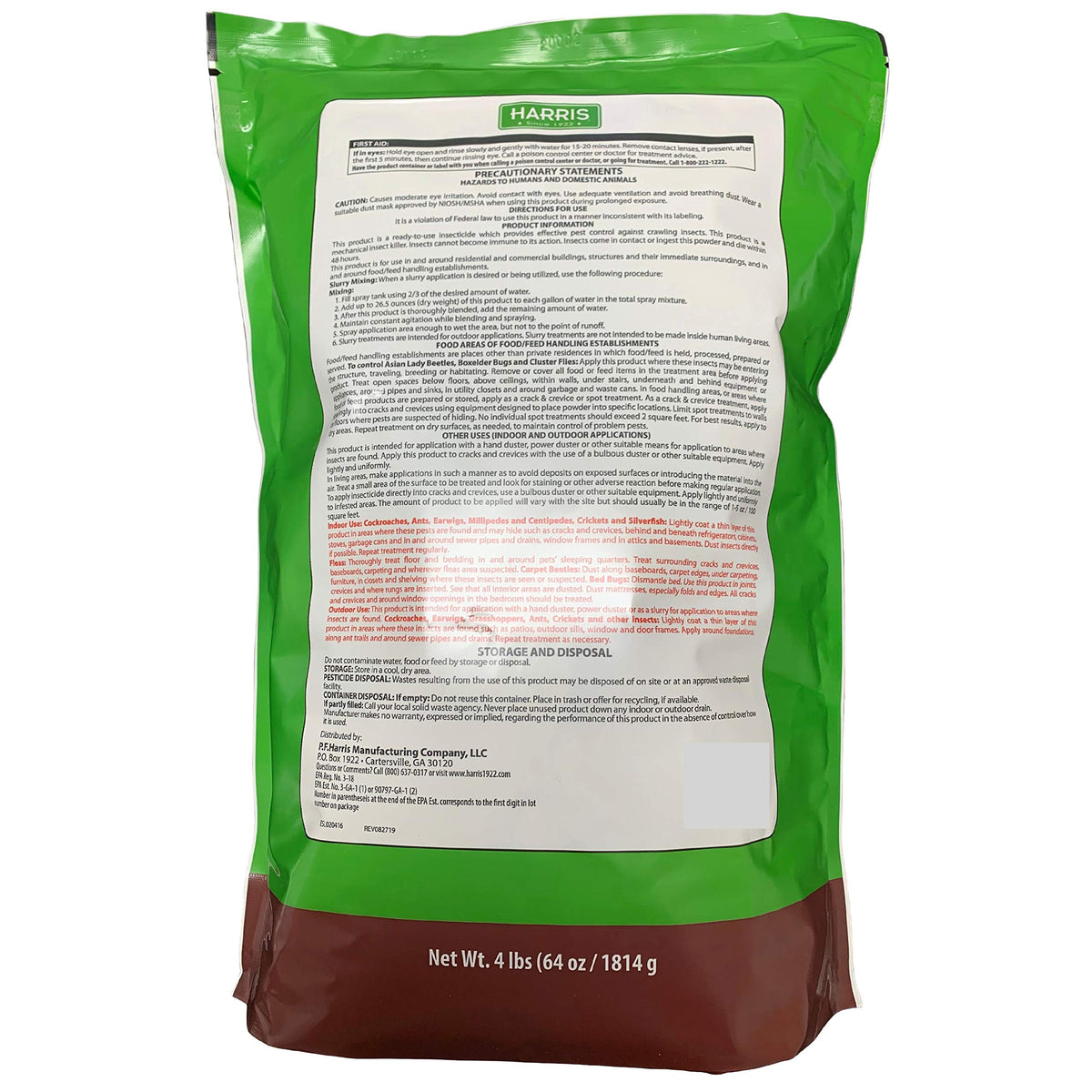 Diatomaceous Earth Crawling Insect Killer 4lb S469