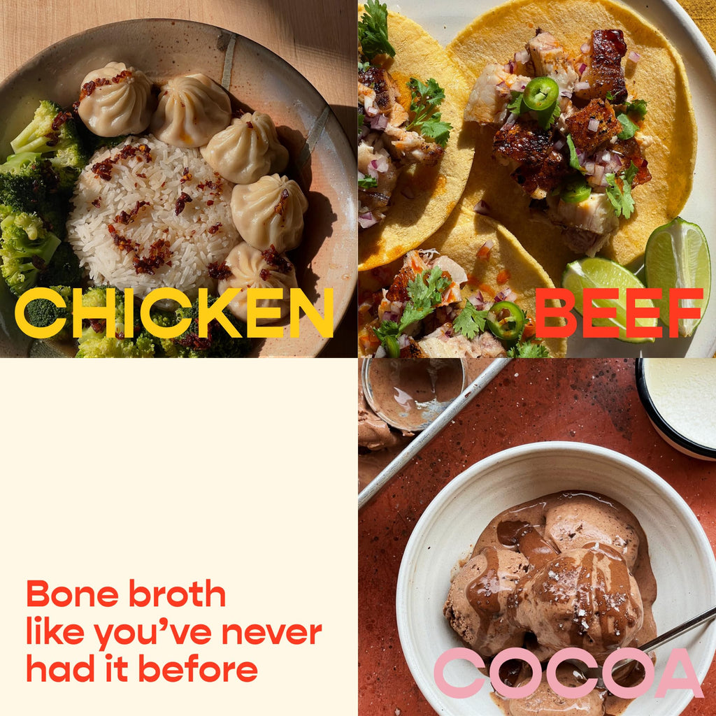 Beef Bone Broth Instant Powdered Mix 3 Pack K5032