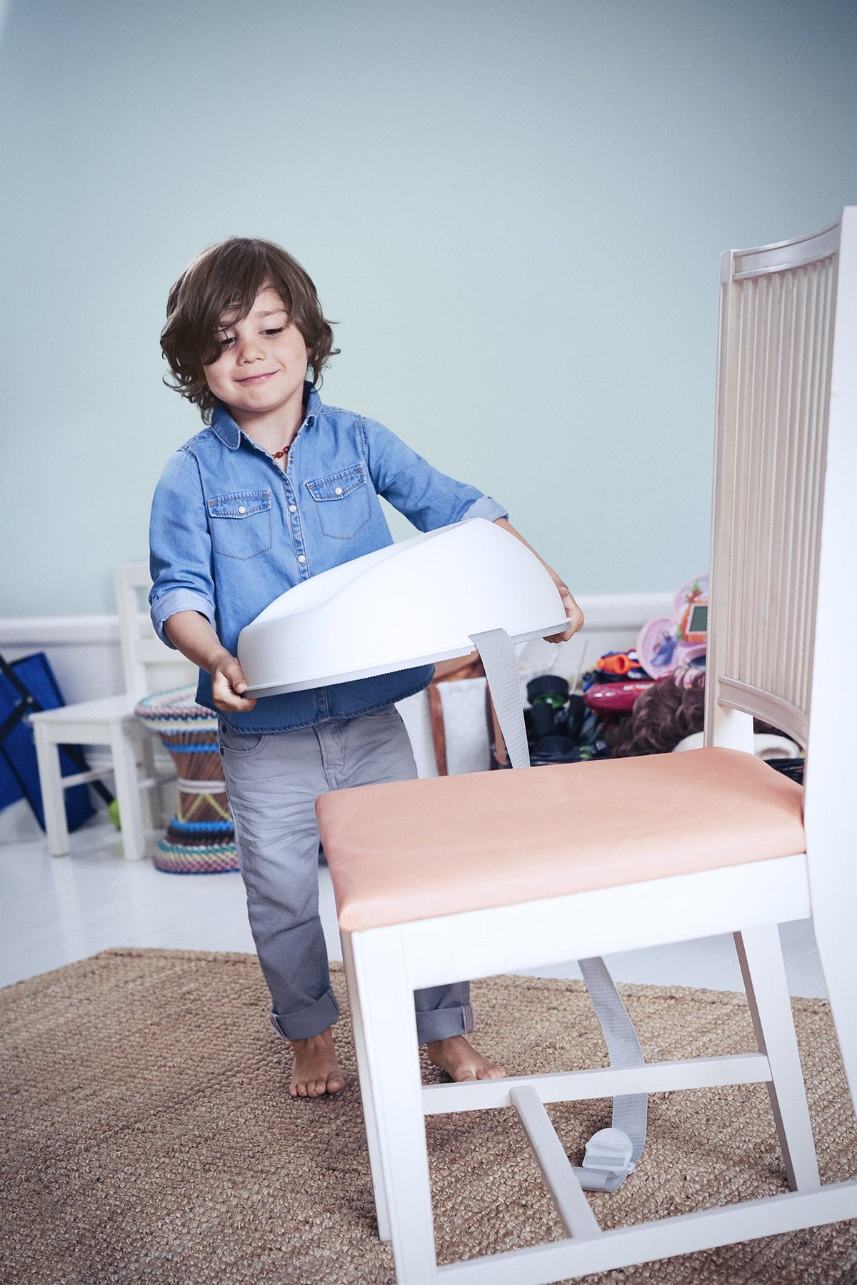 White Booster Seat V17527