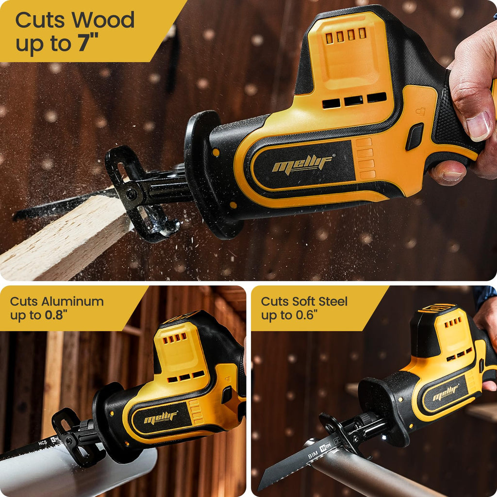 Brushless Cordless Reciprocating Saw, 3,000 SPM, 1" Stroke, Tool Only Q4404