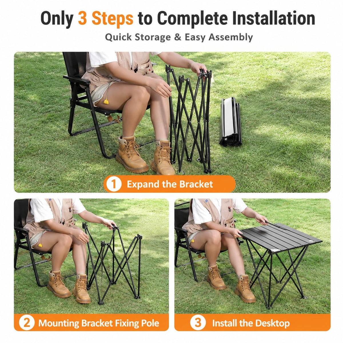 Folding Ultralight Aluminum Camping Table D519447