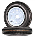 2-Pack Trailer Tire Rim Assembly 5.30-12 4 Lug White T505354