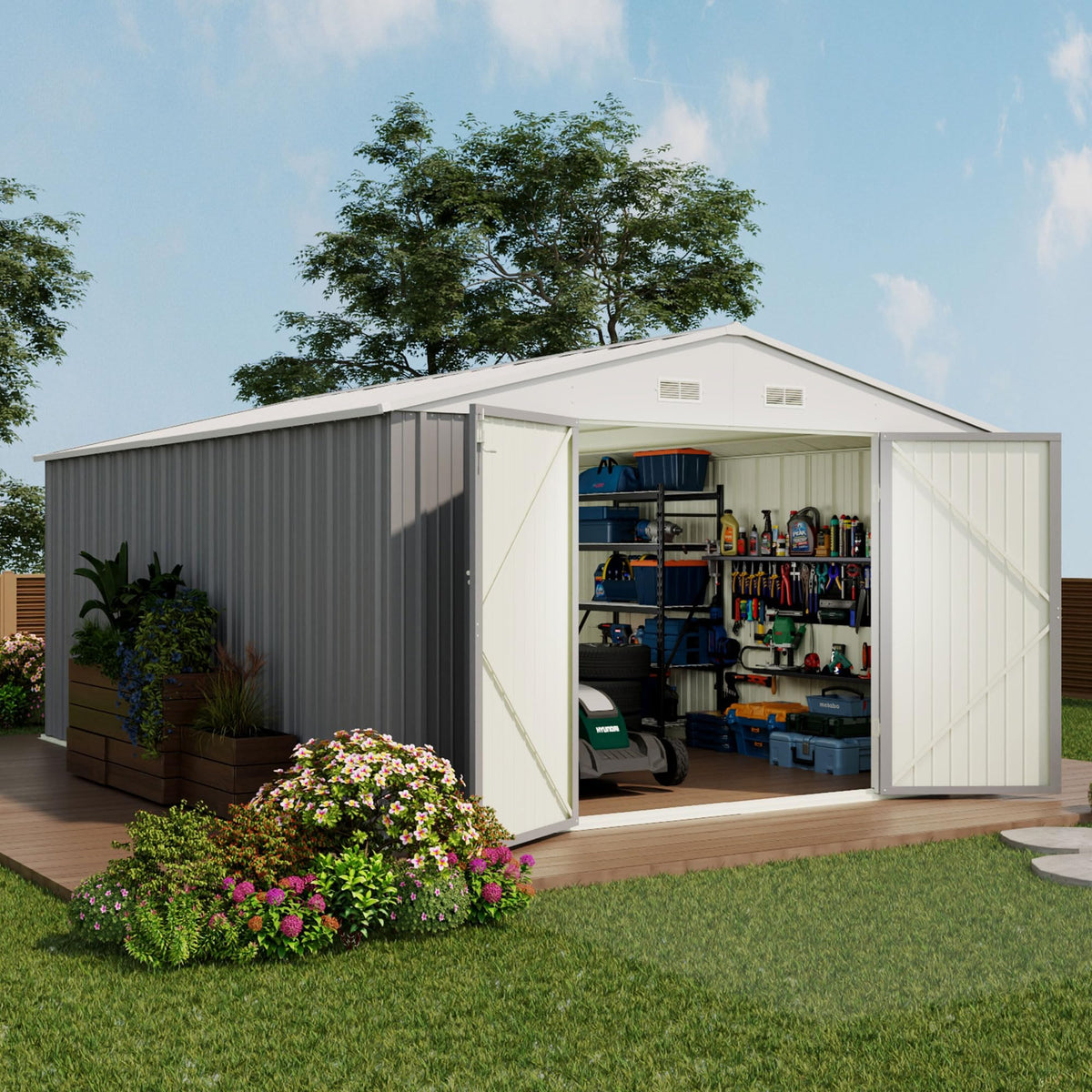 10x14 FT Outdoor Storage Shed J398