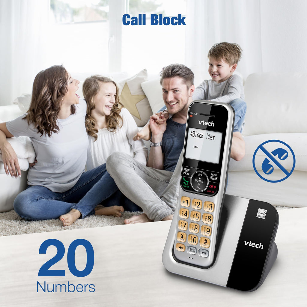 2-Handset Cordless Phone System with Call Block Q7291