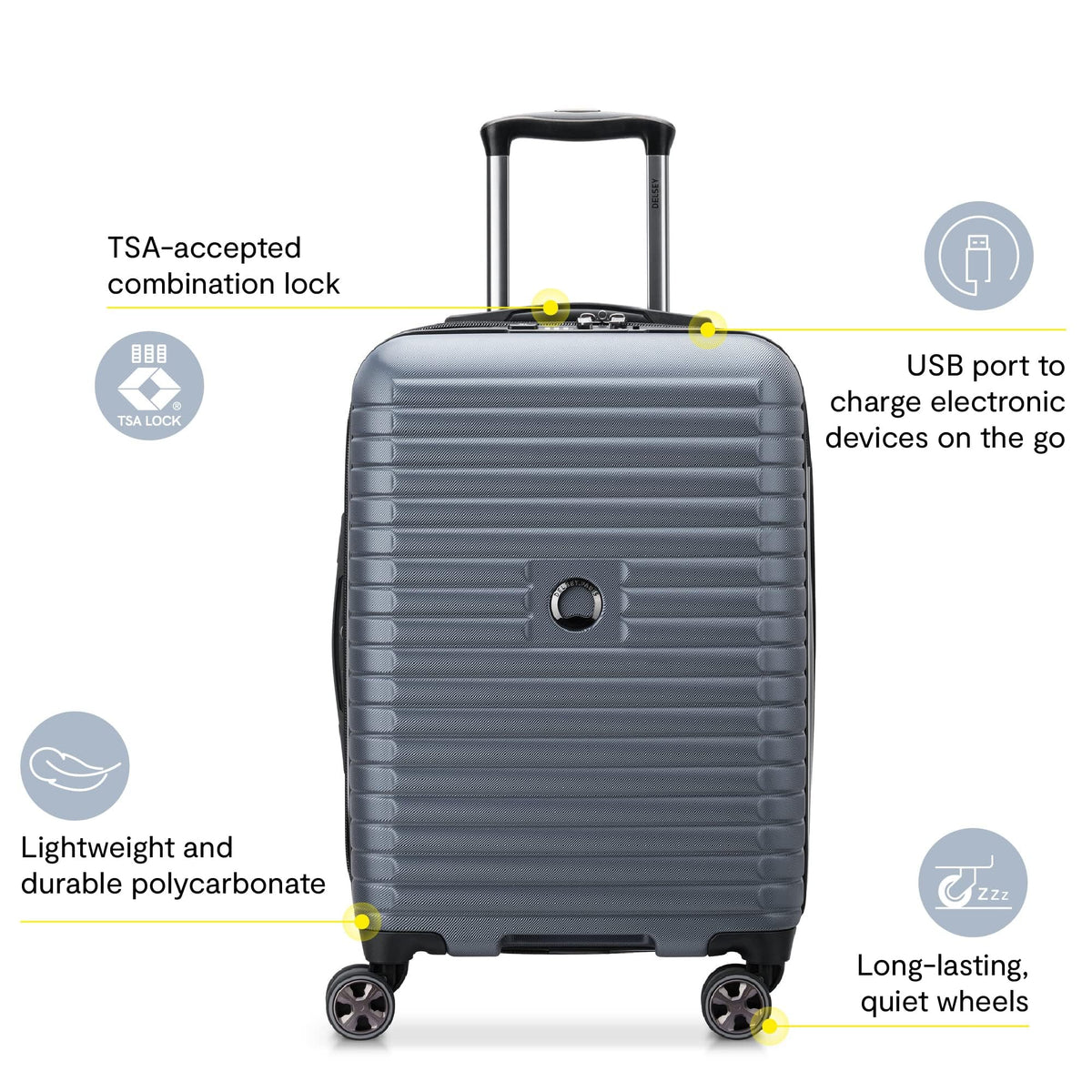 20 Inch Hardside Carry-On Luggage J79412