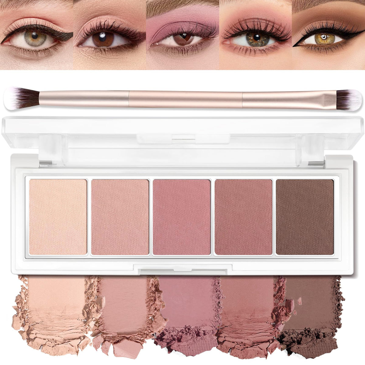 5 Colors Matte Eyeshadow Palette Z42010