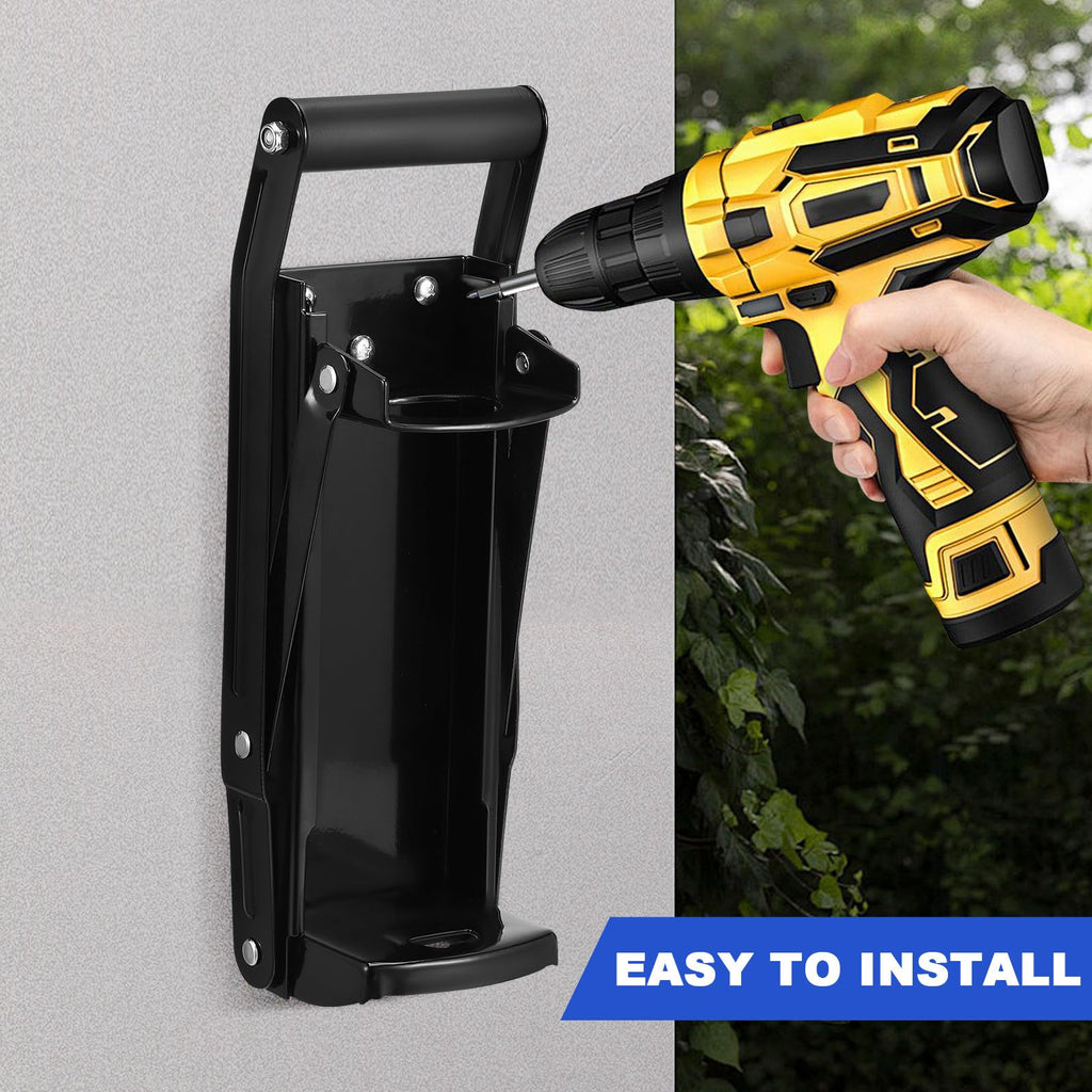 Wall Mounted Stainless Steel Can Crusher with Built in Opener B667