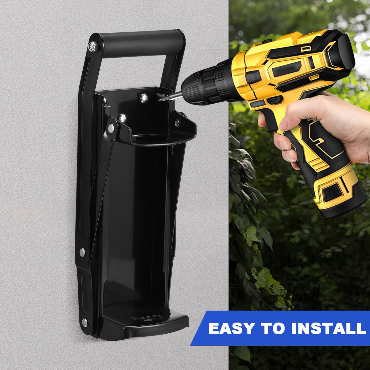Wall Mounted Stainless Steel Can Crusher with Built in Opener B667