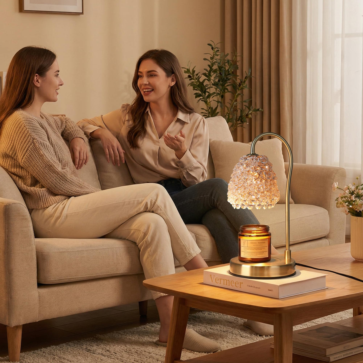 Electric Candle Warmer Lamp with Timer Dimmer Q412041