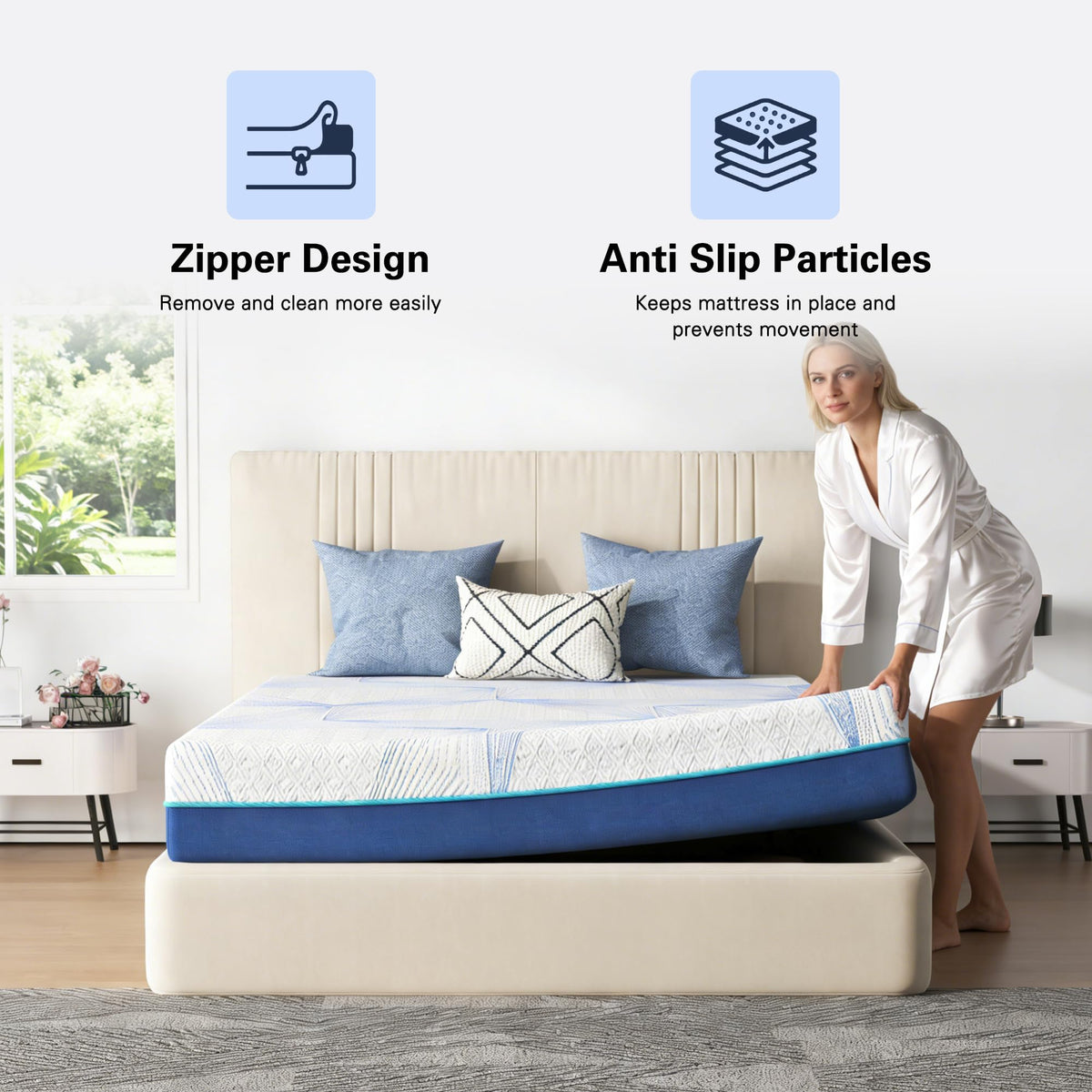 6 Inch Gel Memory Foam Twin Size Mattress K3947