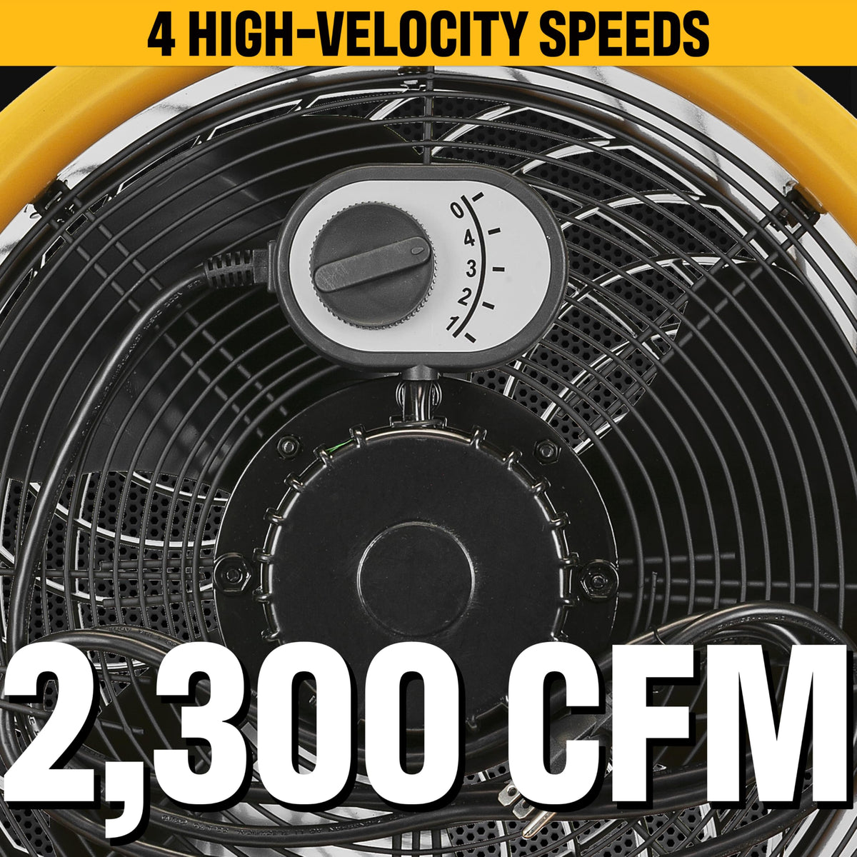 14” High-Velocity Pedestal Drum Fan 4-Speed 2,300 CFM I467