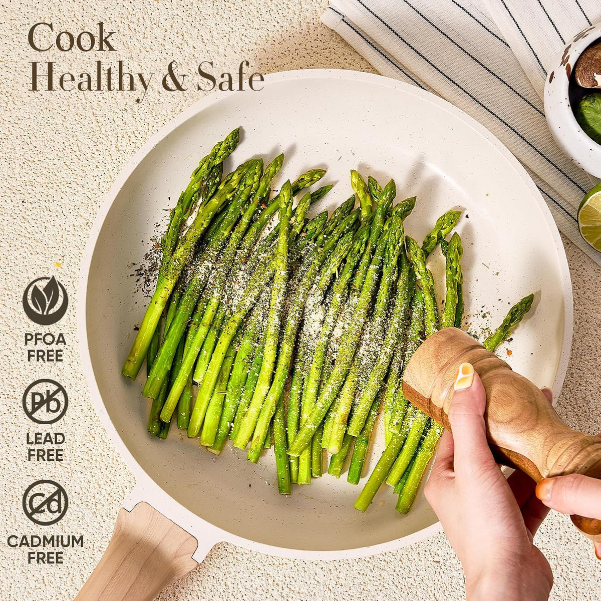 21 Pc Nonstick Cookware Set with Egg Pan O291